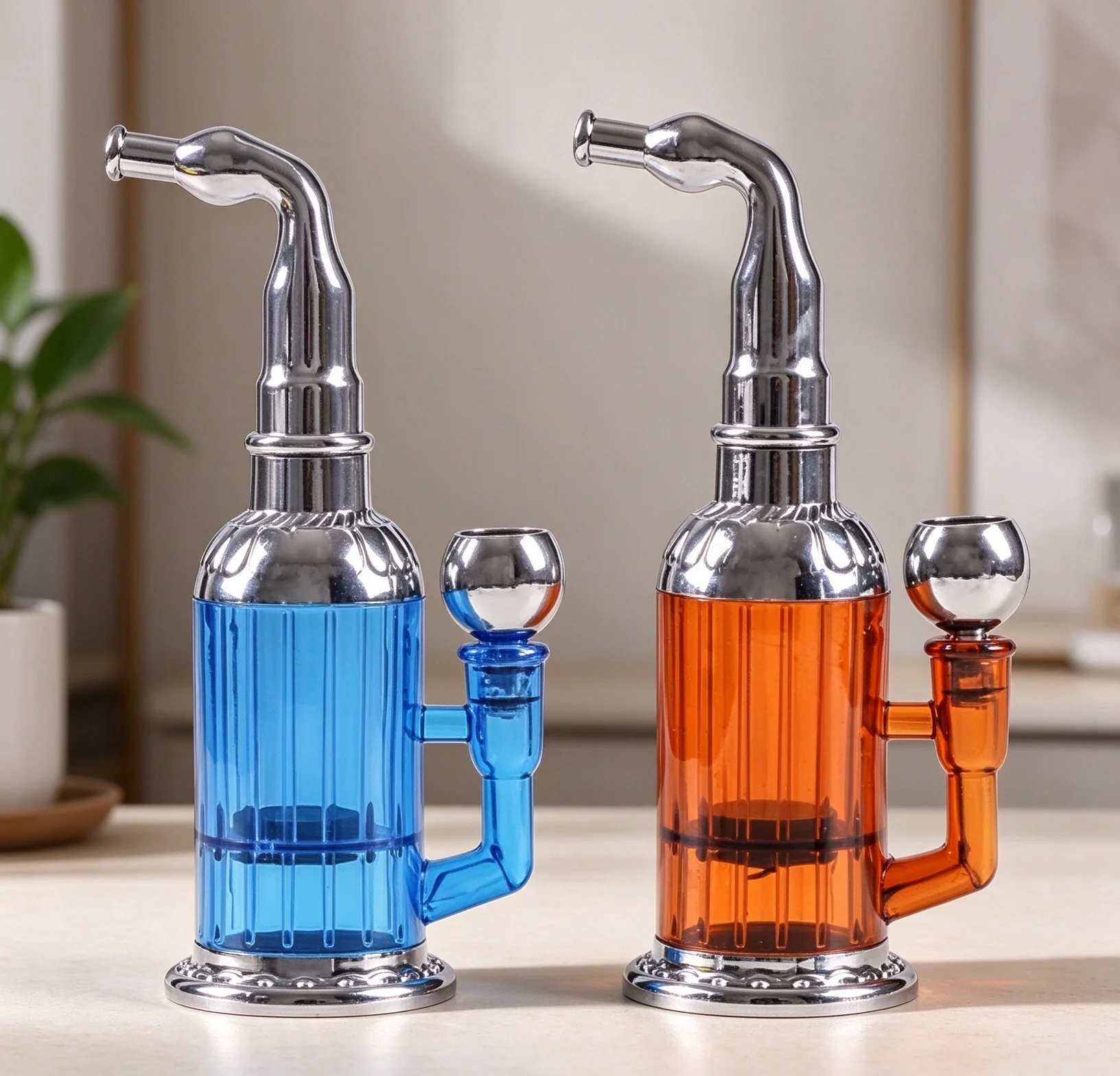 Portable Circulation Water Smoking Pipe, Mini Hookah Shisha Water Bottle, Filter Smoking Pipe, Creative Smoking Gift for Men Wom