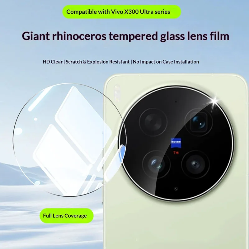 

Full Glue Camera Lens Protector for vivo X300 Ultra Camera Protectors Tempered Glass X300 Ultra Lens Cover Locator Installation