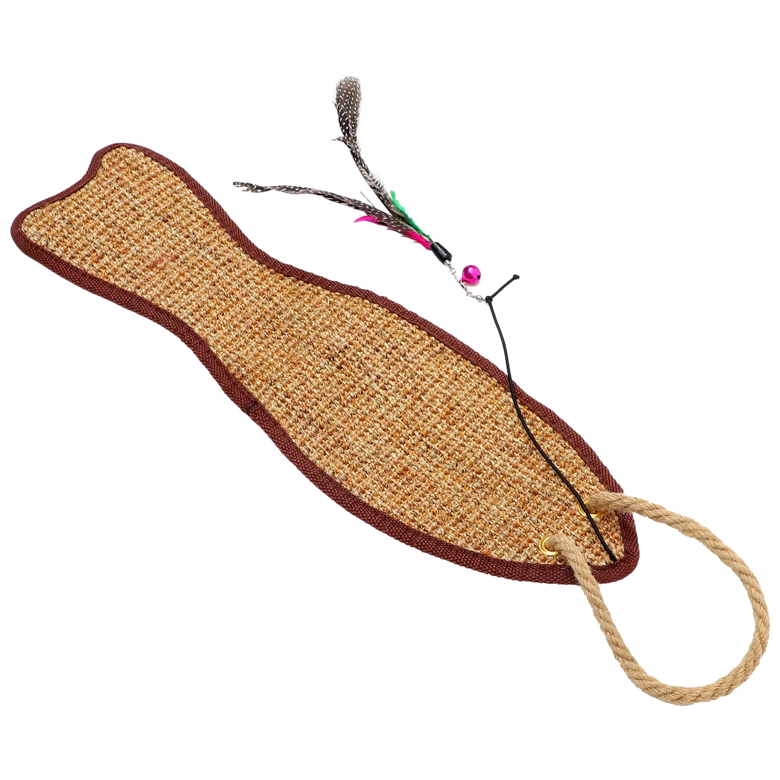 

1Pcs Cat Scratching Pad Fish Shaped Sisal Protective Mat Claw Grinding Cushion Furniture Wrap Grinding Claw Pad