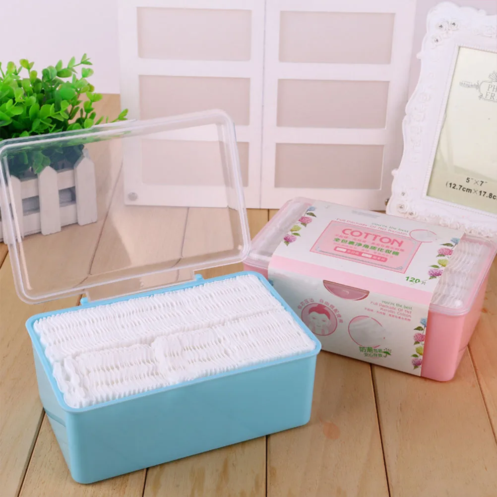 2 กล่อง PCS ผ้าฝ้ายนุ่มทิ้งแต่งหน้า Remover เครื่องมือ Skincare ปฏิบัติผ้าฝ้ายน้ําหนักเบา