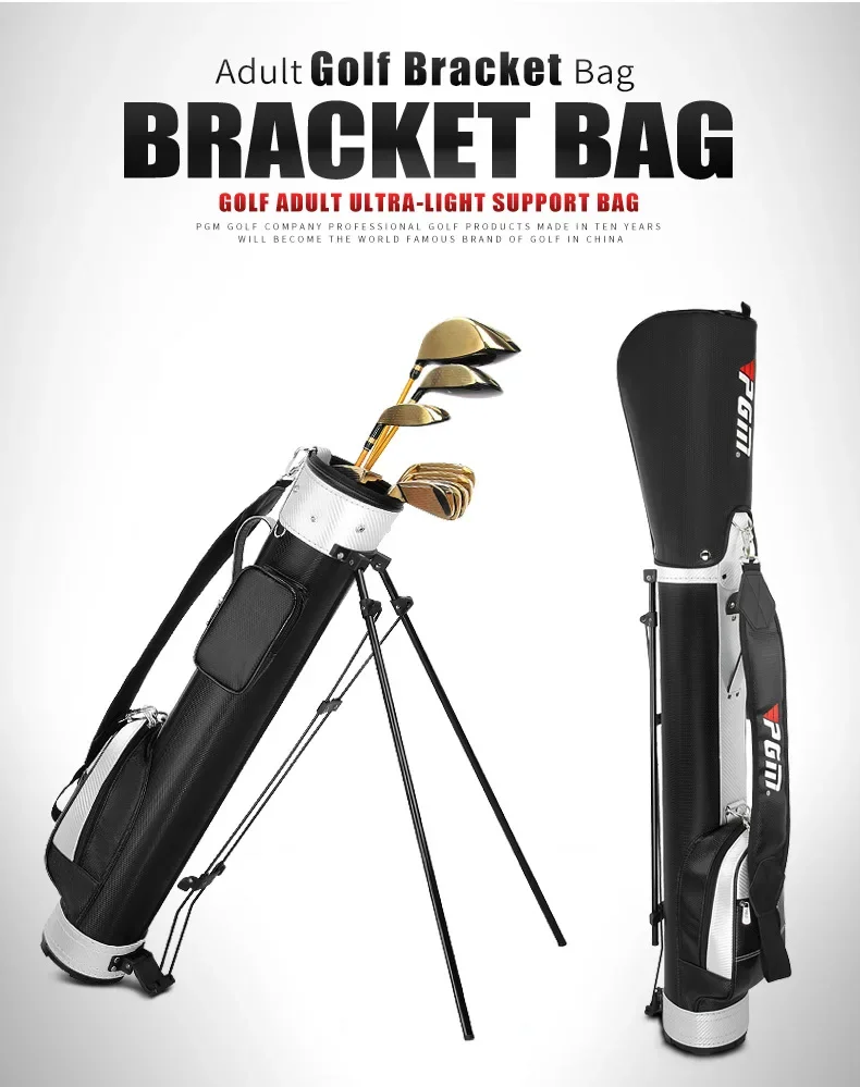 PGM Golf-Halterung für Erwachsene, Waffentasche, wasserdicht, leicht, tragbar, Golftasche, langlebig, kann 9 Schläger halten, Golfzubehör 3