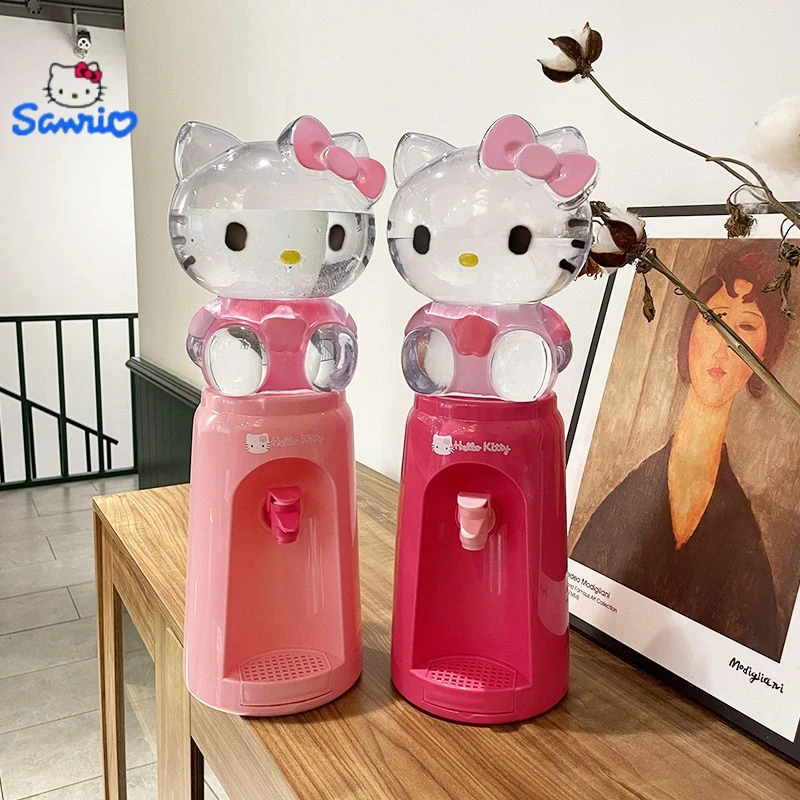 Kawaii Sanrio Hello Kitty Water Dispenser Cute Cartoon My Melody dormitorio Home Kitchen Mini Juicer Kid Press Water Fountain Toy