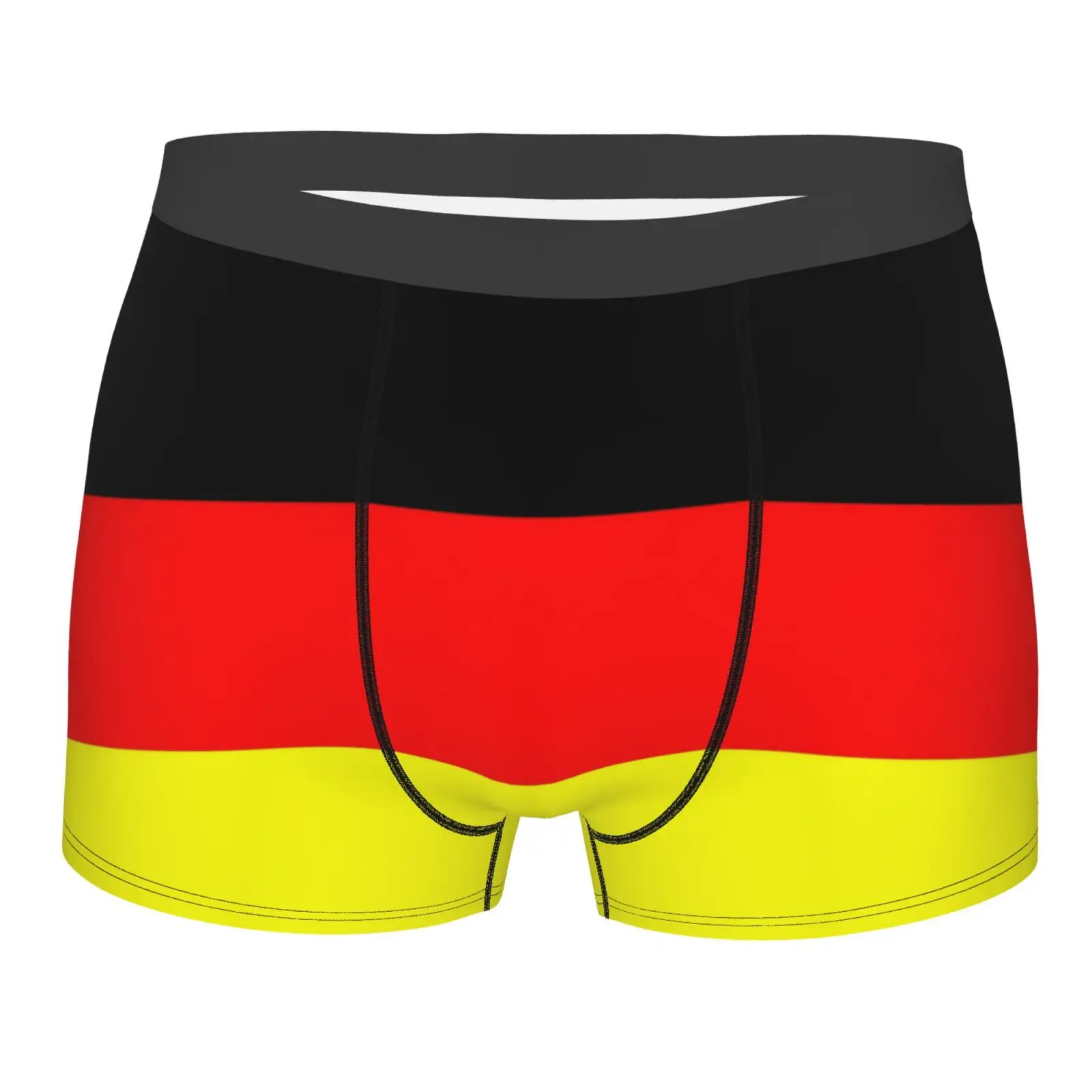 German Flag Pattern Men Printed Boxer Briefs Underwear Highly Breathable Boxer Shorts Panties Breathable Underpants for Homme