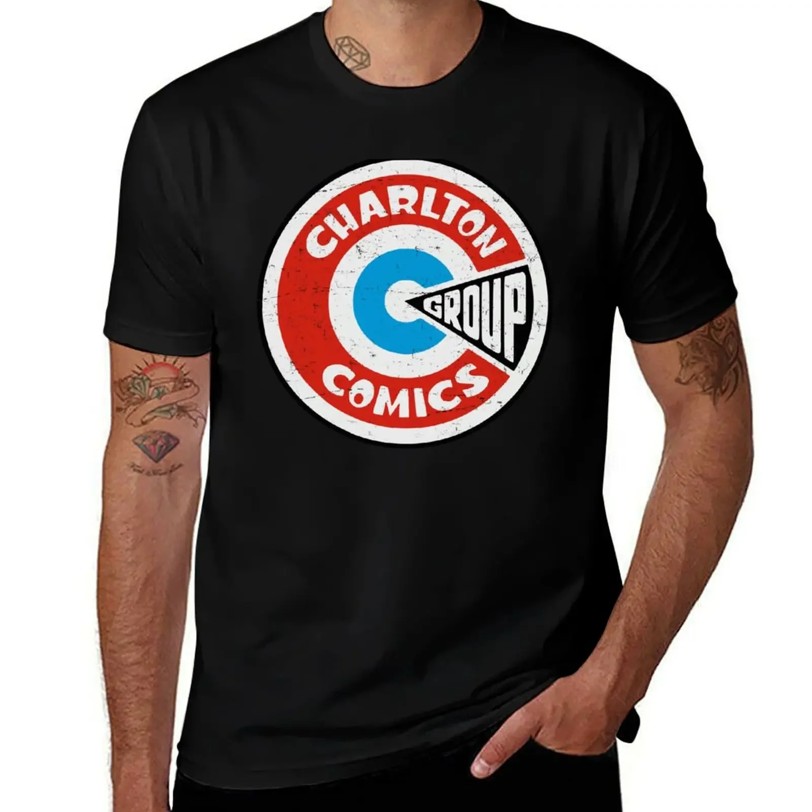 Charlton Comics T-Shirt anime shirt gifts for boyfriend mens graphic t-shirts anime