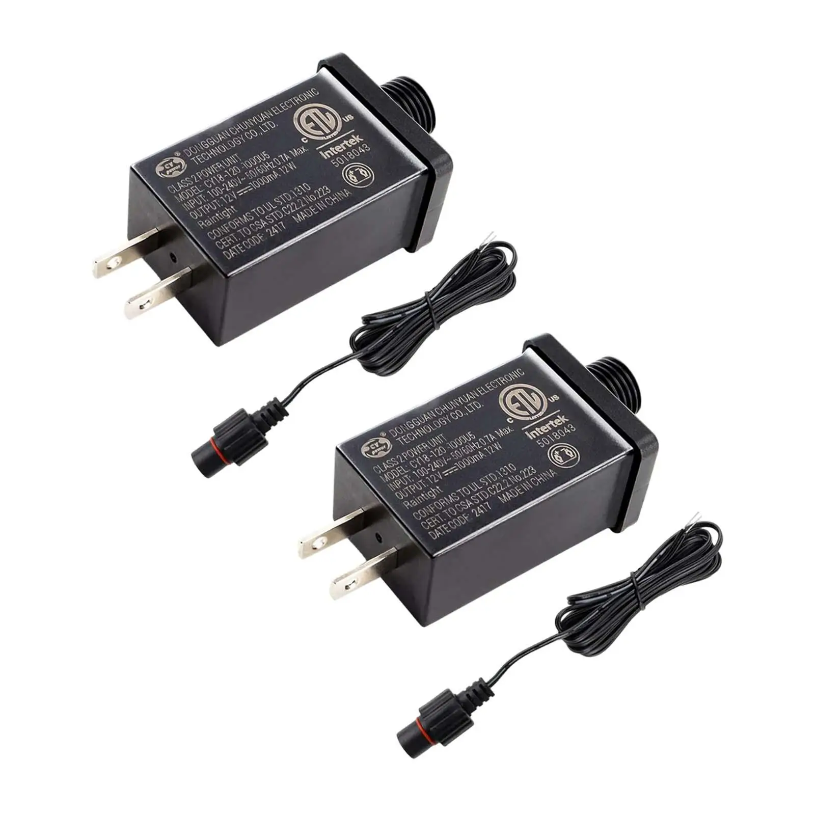2 Pieces Replacement Yard Inflatable Adapter, Inflatable Power Adapters for Indoor Outdoor Use Air Blower Christmas Lights