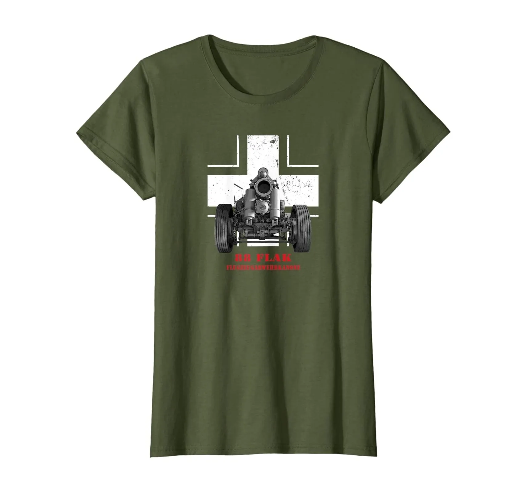 German 88 Flak Anti-aircraft Anti-tank Gun T-Shirt Summer Cotton O-Neck Short Sleeve Men\'s T Shirt New Size S-3XL