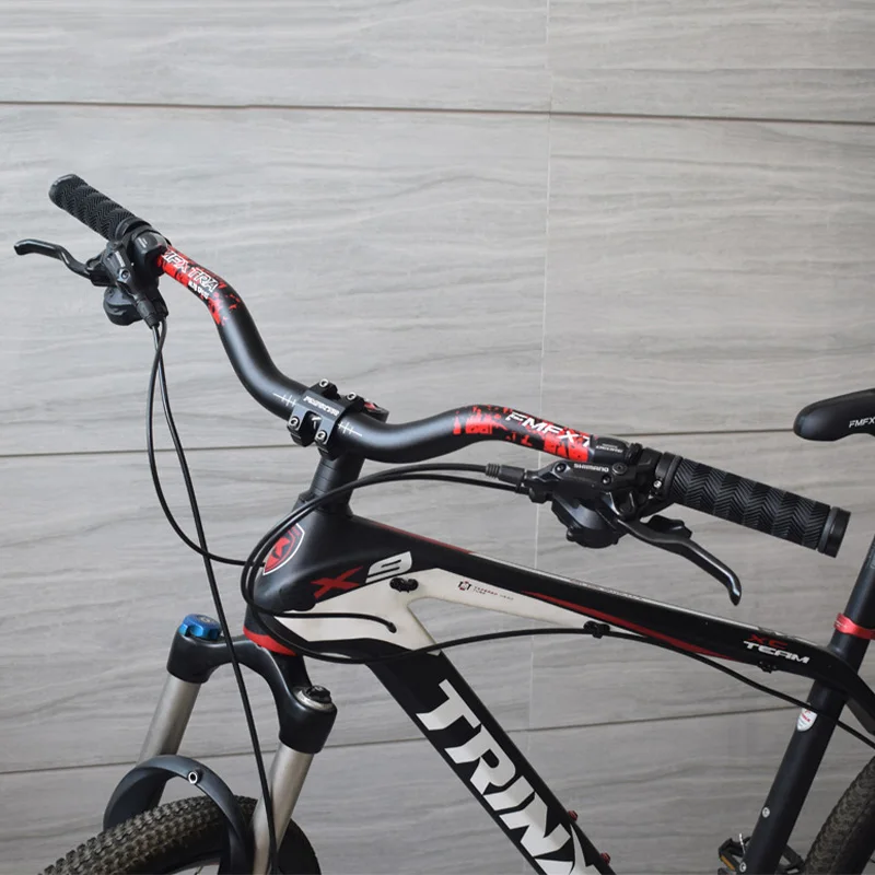 Aluminium Alloy 720/780mm Mountain Bike Riser Bar 31.8mm 60mm Height Lightweight Integrated Bicycles Handlebars Cycling Parts
