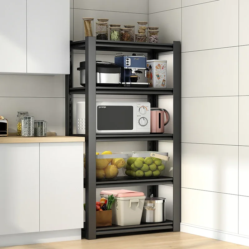 Kitchen Shelves Floor-to-ceiling Multi-functional Household Microwave Oven Pot Racks Storage Racks Shelves Cabinet Shelves