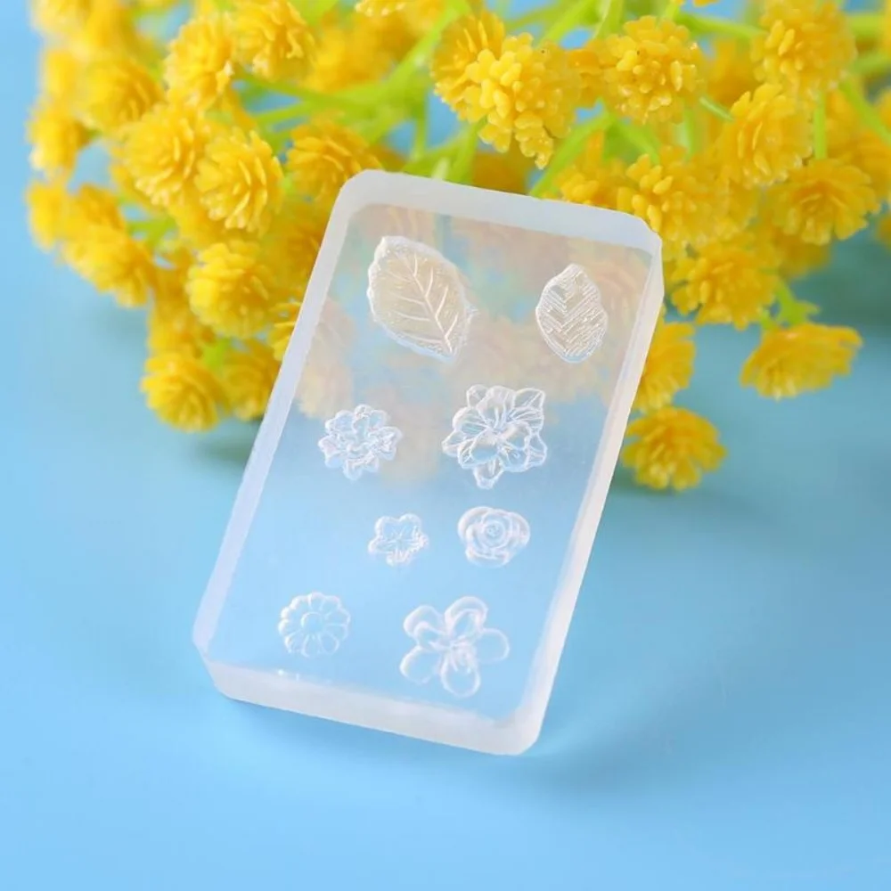 Nailart Mold Flower Button Cross 3d Carving Silicone Mould Template