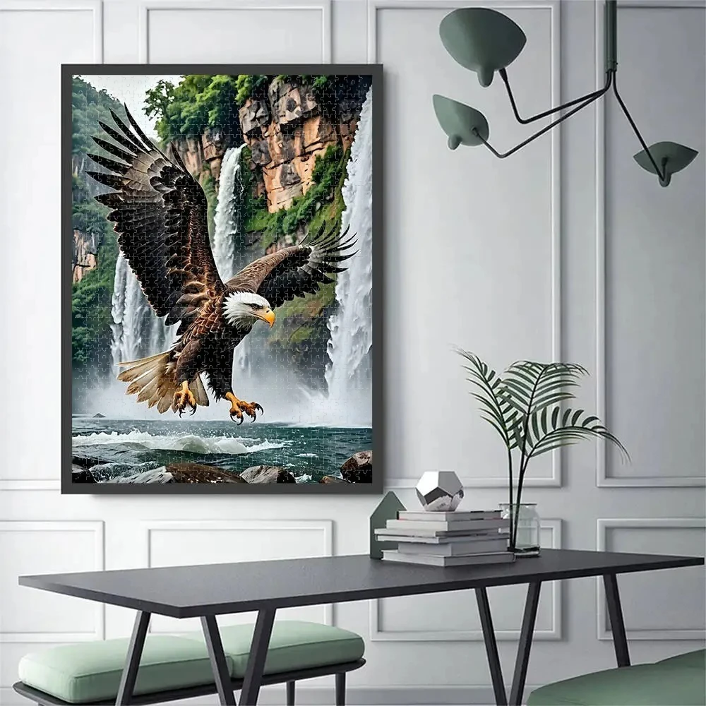 500pcs/1000pcs Adult Jigsaw Puzzle Animal Eagle Large Puzzle，Family Fun，DIY Home Decor, Designed for Birthdays,