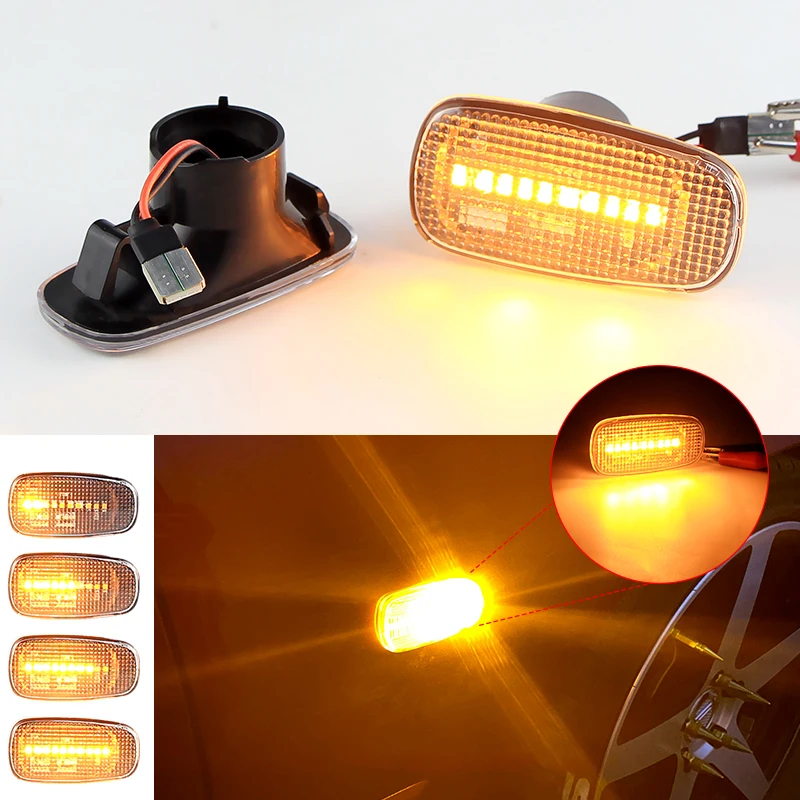 2× for Toyota Celsior Echo Verso for Lexus IS 200 300 LS 430 for Scion xB xA - LED Side Marker Light Turn Signal Blinker Lamp