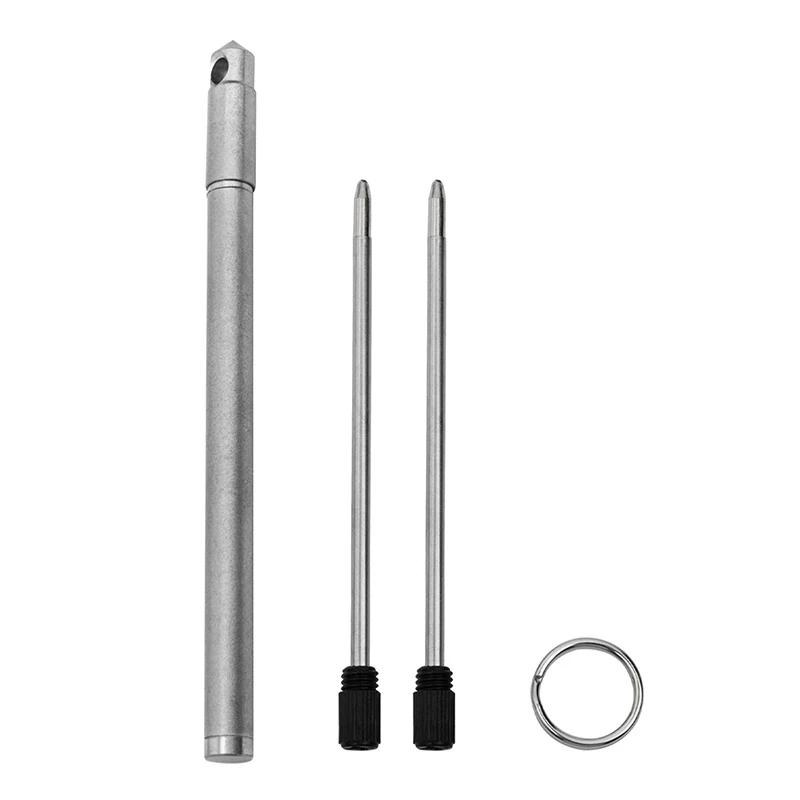 

New Portable Mini Titanium Ballpoint Pen EDC Gadget Keychain For Outdoor Camping Hiking Survival Gadget