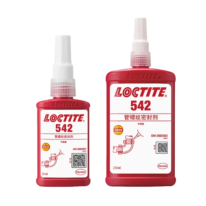 100% الأصلي لوكتايت 542 545 554 586 569 موضوع تسرب اللاهوائية الغراء الهيدروليكية الهوائية السائل مانع التسرب