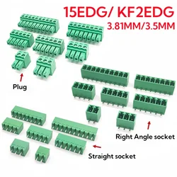 15EDG 3.81MM 3.5MM KF2EDG PCB Screw Terminal Block Connector PLUG PIN HEADER SOCKET 2/3/4/5/6/7/8/9/10/11/12/13/14/15/16P/18p