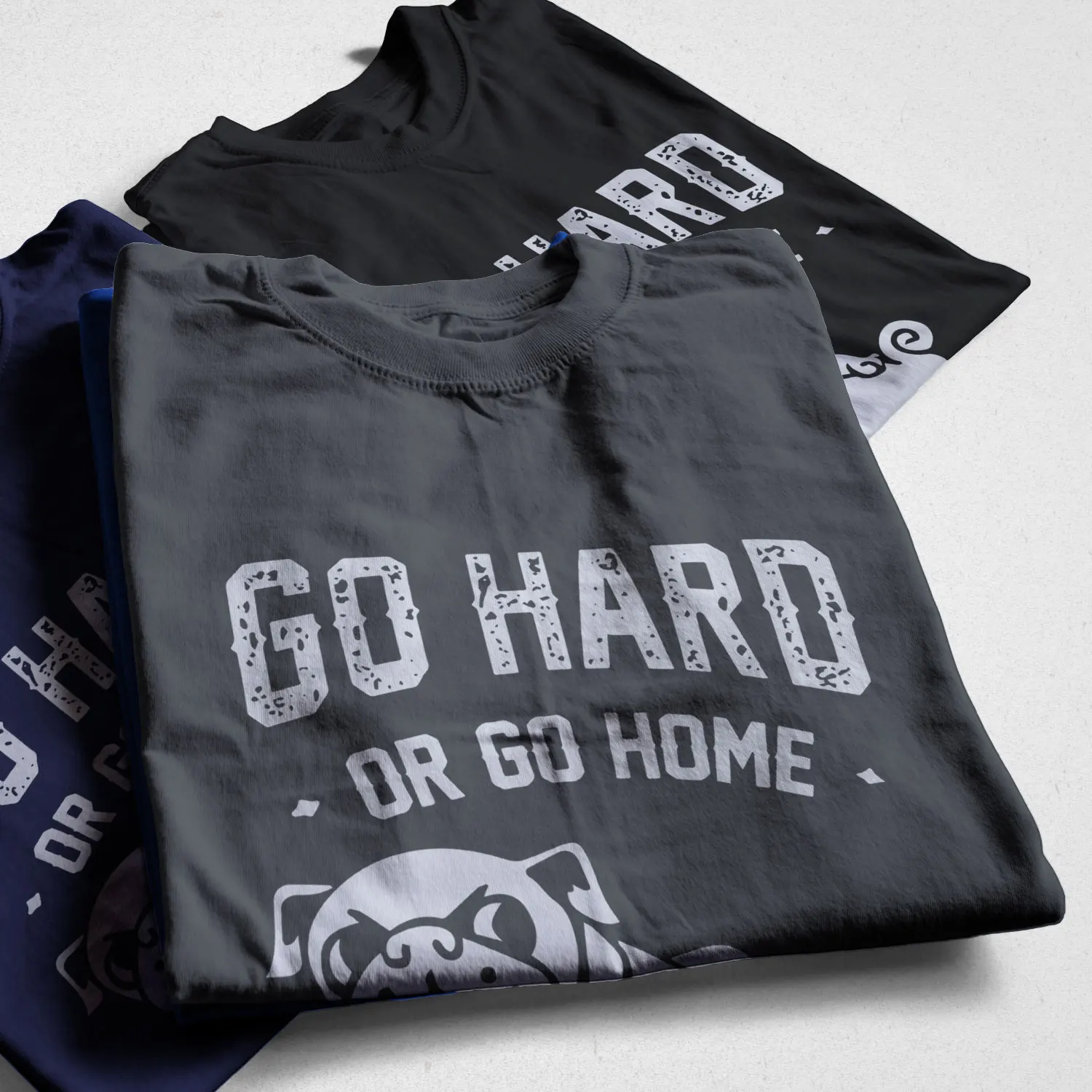 COOLMIND PU0116A 100% Cotton Go Home Or Go Hard Pug Printed Men Crewneck T Shirt Short Sleeve o-neck Men t-shirt Tops Tees