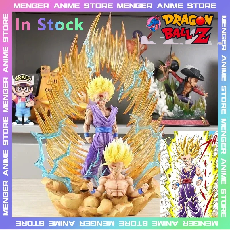 

Super Saiyan Dragon Ball Z Son Gohan Luminous Animated Model Anime Figures Replaceable Head Hand Toy Room Decor Birthday Gift