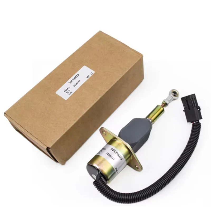 12V 24V Engine Fuel Shutdown Solenoid Valve 3930233 3928161 3930234 3964624 SA-4335-24 SOL22024 For Cummins 6ct 8.3 for Komatsu