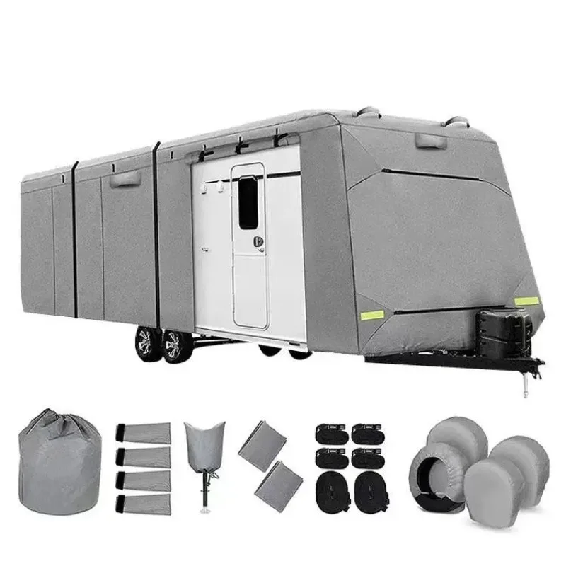 Hot-selling Polyester Oxford Dustproof Snow Protection Waterproof 4 Mil Thick 99% UV Protection Car Body Cover Outdoor