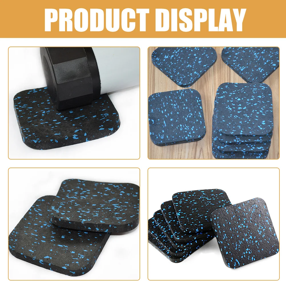 

8pcs Shock-Absorbing Rubber Mat 60X40 Heavy Duty Gym Pad Floor Protection Exercise Equipment Non-Slip Treadmill Mat For Hardwood