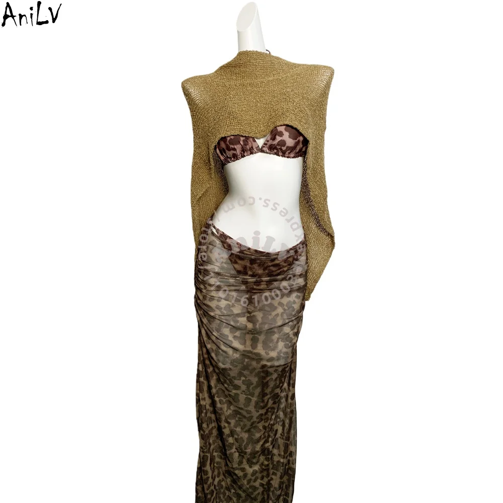 

AniLV Ancient Egypt Pharaoh Queen Outfits Costumes Anime Girl Beach Vacation Leotard Bikini Swimsuit Cosplay