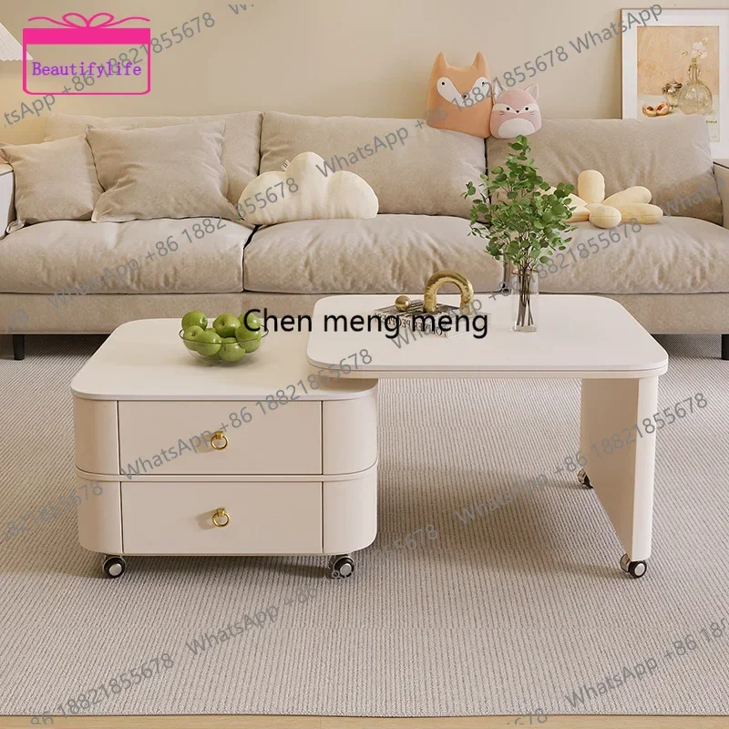 

YL Modern Luxury Coffee Tables Rotate Vintage Vanity Toilet Coffee Tables Mirror Storage Articulos Para El Hogar Home Furnitur