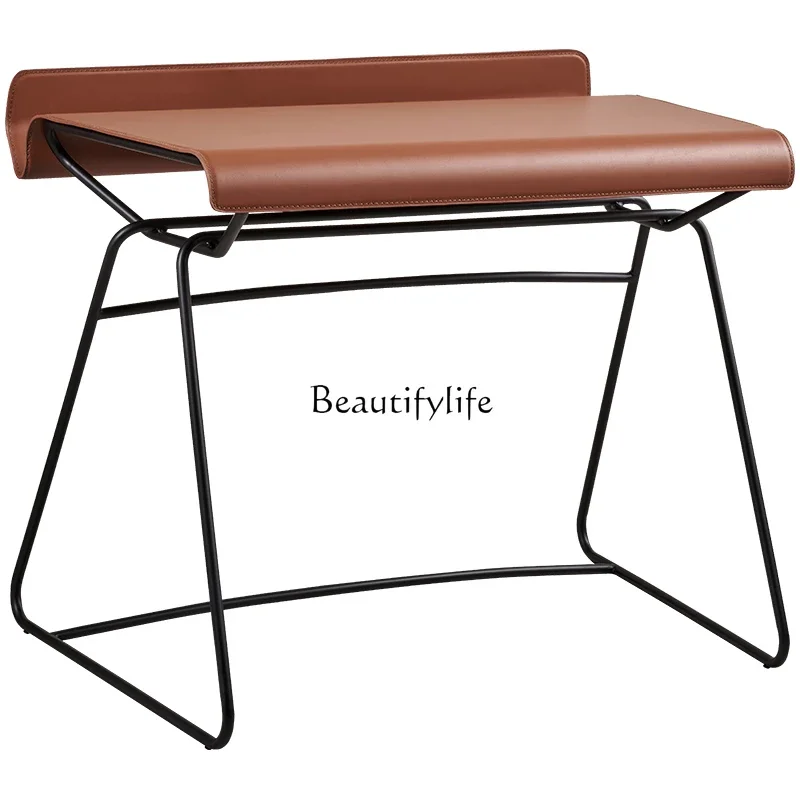 

L*Italian minimalist desk designer modern minimalist high-end inductor computer desk study home