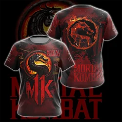 T-shirts Game Mortal Kombat 3D Print Summer Tees Round Neck Short Sleeve Kids TShirt Oversized Men Women Unisex Tops Clothes