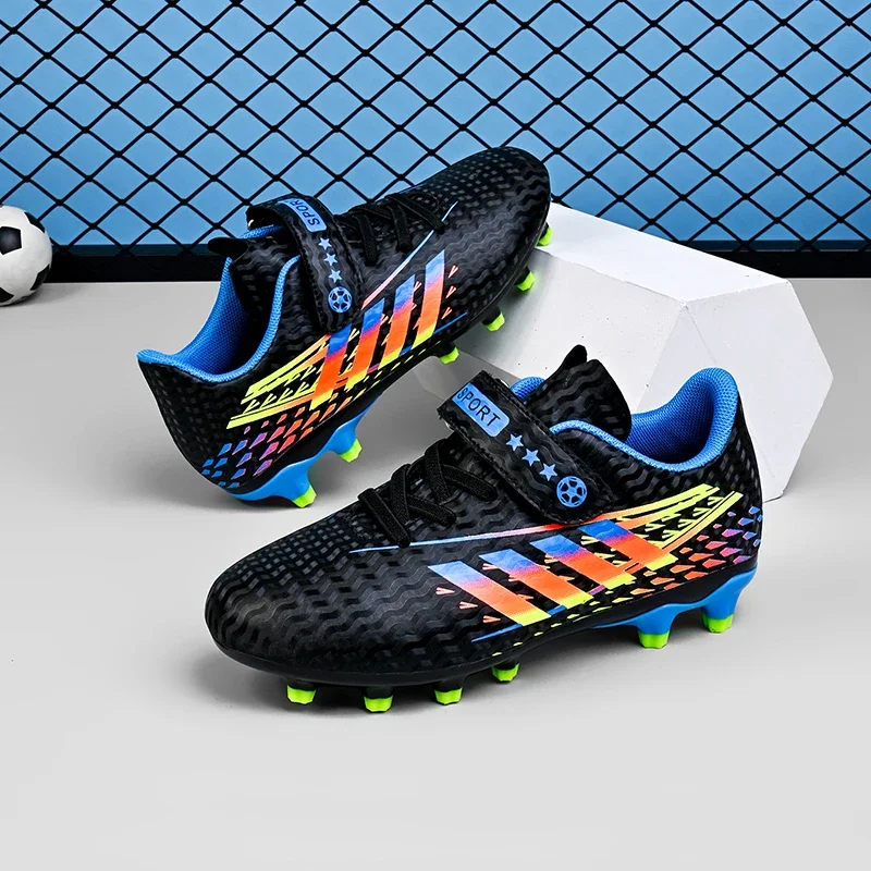 New Men Sports FG/TF Soccer Shoes Non-Slip Original Outdoor Cleats Turf Ankle Football Shoes Futsal Professional Football Boots