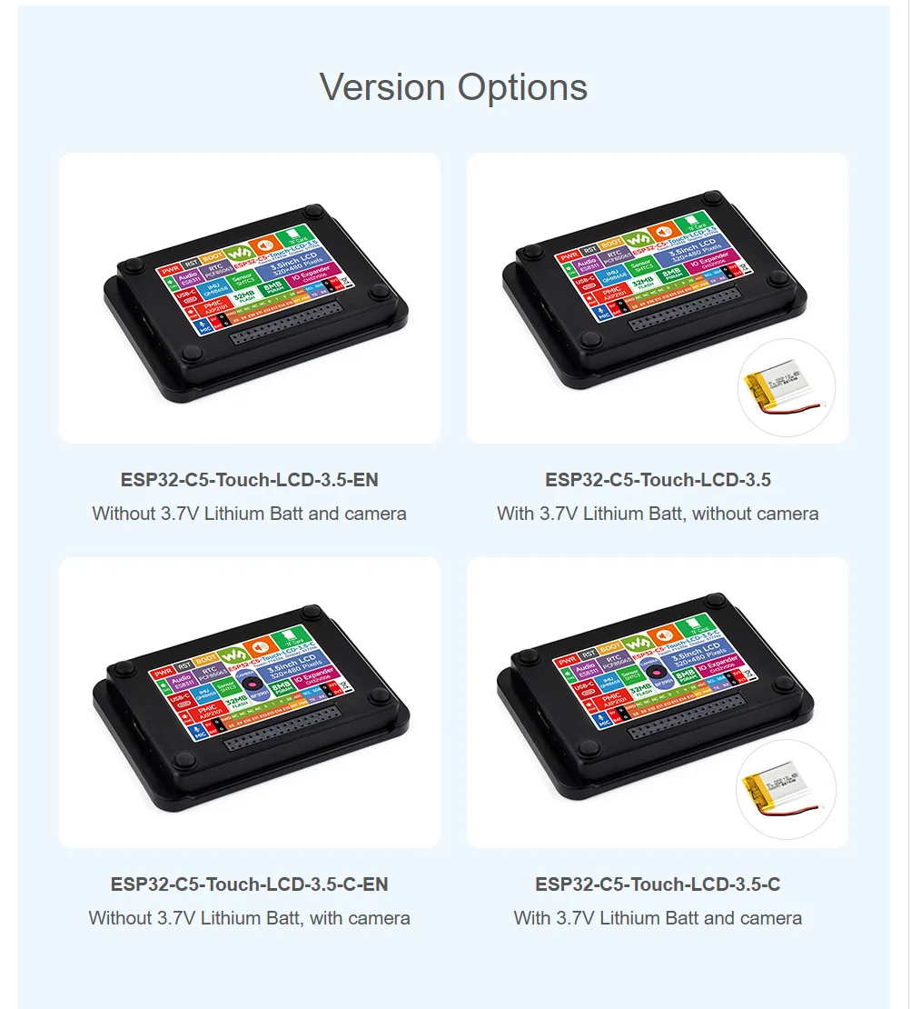 ESP32-C5 3.5inch Rounded Corner LCD Development Board, IPS Panel,262K Supports 2.4GHz/5GHz Dual-band Wi-Fi And Bluetooth 5 (LE)