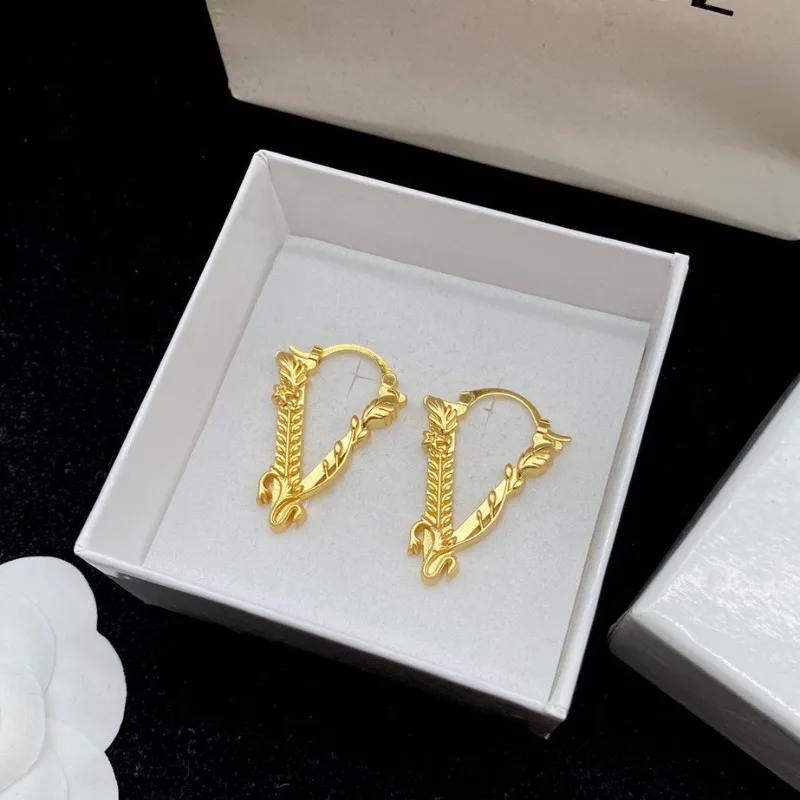 Fanjia أقراط جديدة ريترو رسالة ميدوسا أقراط الأنوثة Grandiose نسخة عالية أقراط عالية الملمس بالجملة #2