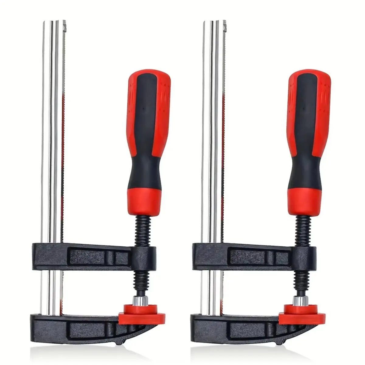 DT35BG 6inch F-Shaped Adjustable Bar Clamps, Throat Depth 2.5 Inches, Drop Steel F Clamps for Welding, Woodworking