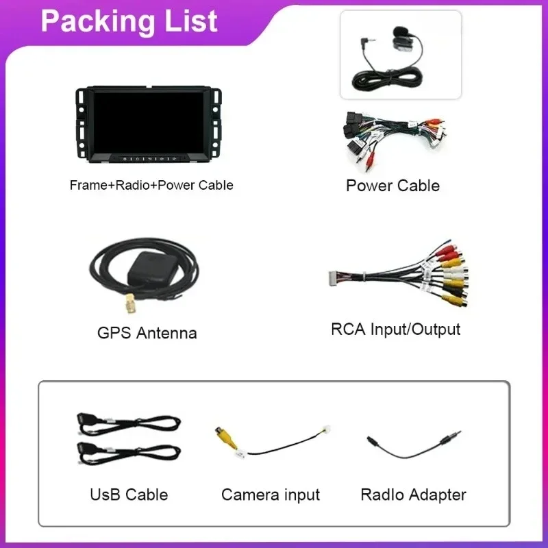 Universal Android Navigation Device Buick Enclave Large Screen Full Network All-in-One Machine for In-car Entertainment And GPS