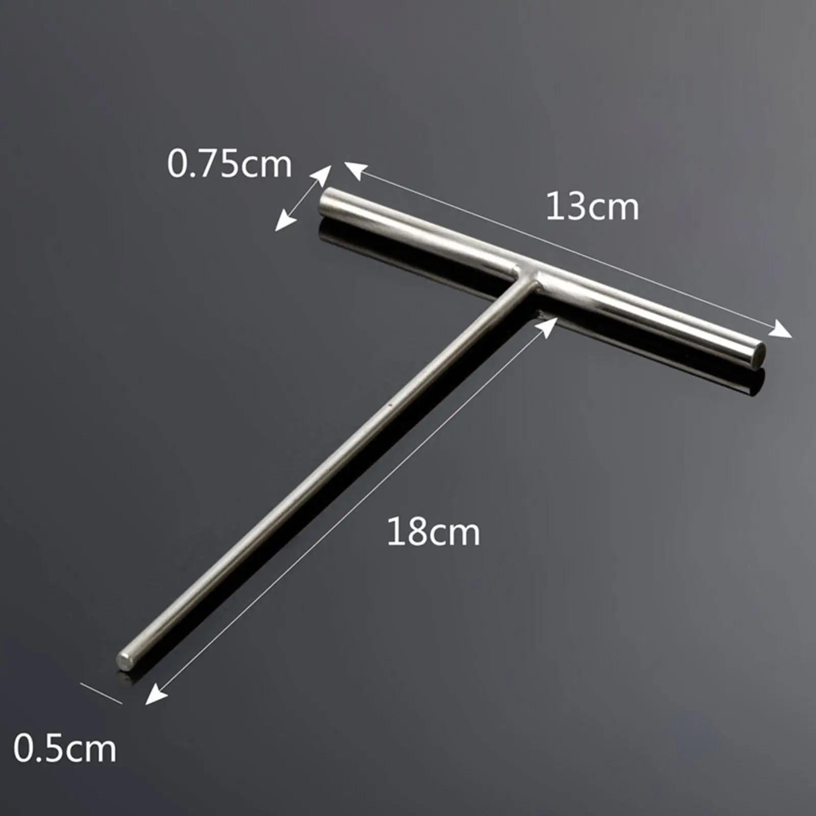T Shaped Pancake Batter Spreader Stainless Steel Crepe Spreader Kitchen Tool for Home and Food Stalls