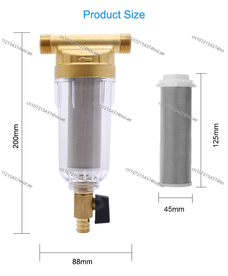 Whole House Household Pre-Filter Backwash Pre-Filter