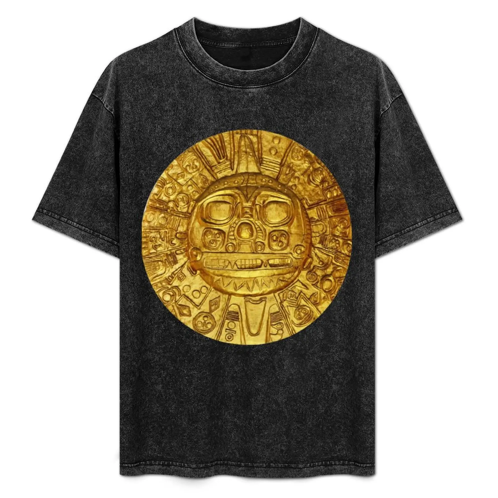 

Ancient Inca Gold Sun God Disc Authentic Original design T-Shirt High Elasticity Sports T-Shirt