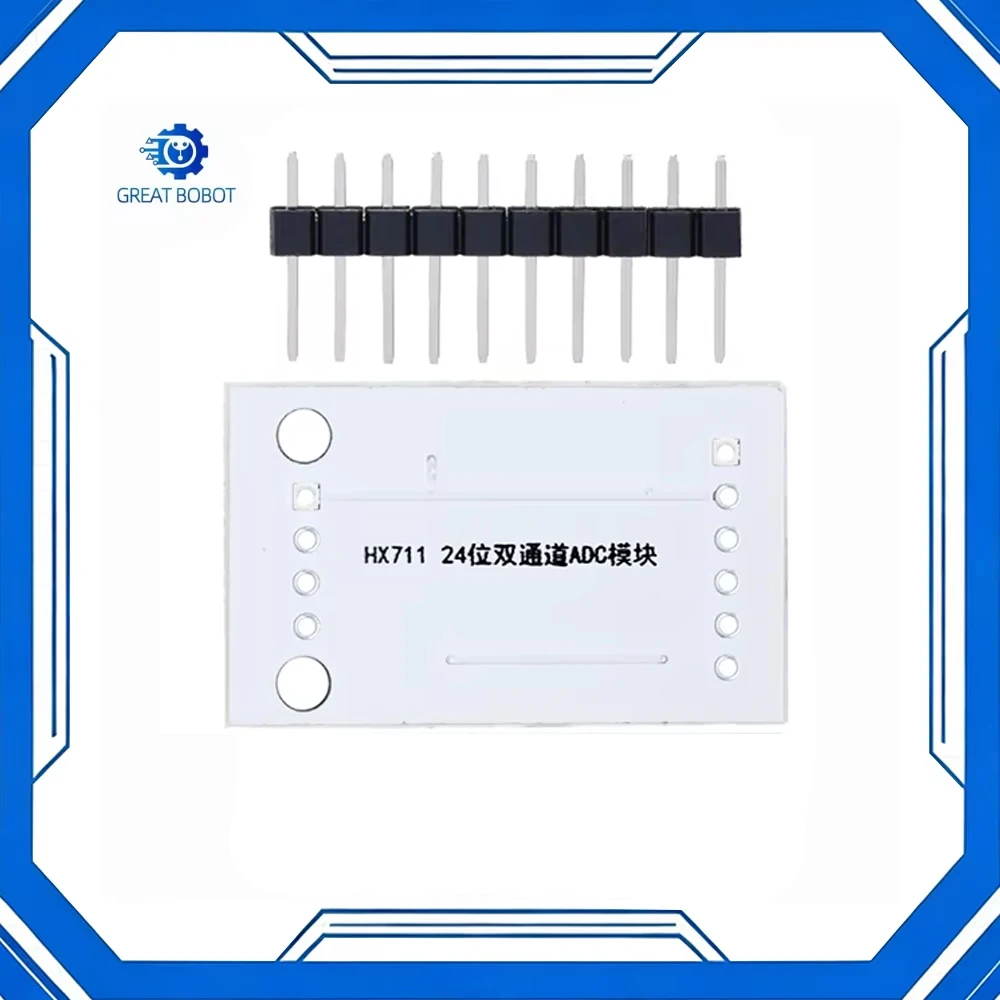 HX711 High-Precision 24-Bit ADC Module On-board TL431 External Reference Dual-Channel Load Cell High-Stability Precision Acquisi