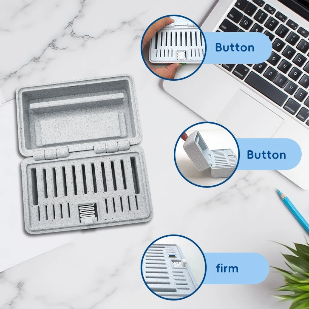

Home Travel Multi-functional Storage Box Phone Card Storage Memory Card Organizador Portable Plastic Storage Box 10.2x6.2x4.2cm