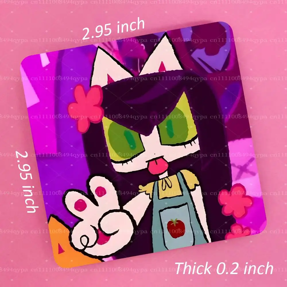 Salem N-Next Friday Magical Meow Meow Decorative Square Magnetic Fridge Sticker Custom Print Fridge Magnet Home Decor Gift