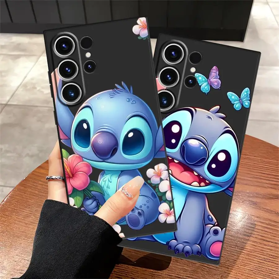 Disney Stitch Cute Funny Case for Samsung Galaxy S23 FE S22 S25 Ultra S24 Plus S25+ S20 S9 S21 S24+ Soft Back Phone Cover