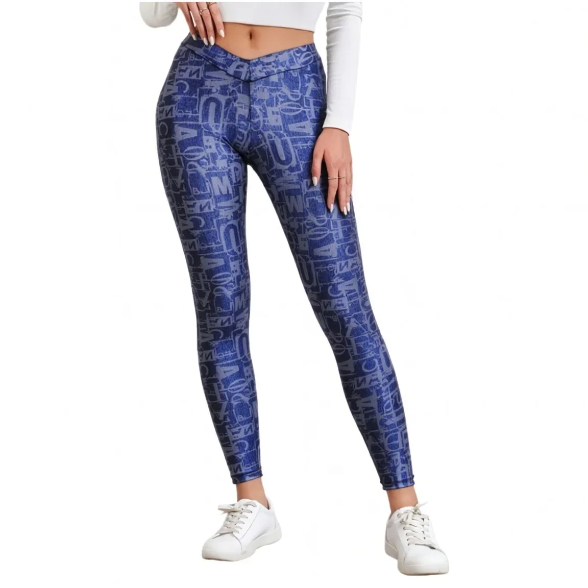 Womens Colorful Abstract Geometric Print High Waist Yoga Leggings Stretch Tummy Control Workout Running Gym Pants