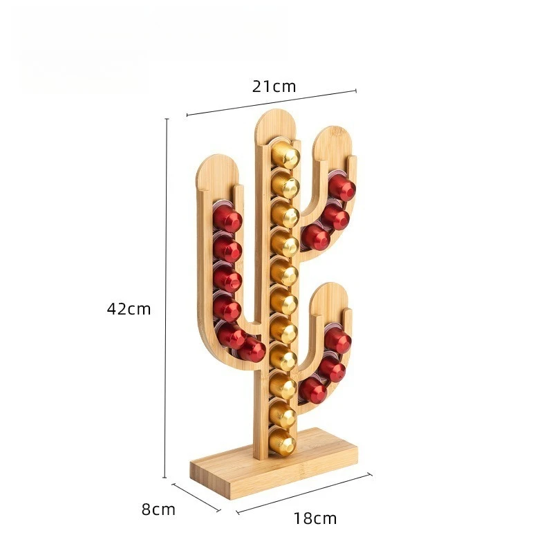 2026 Nanzhu Coffee Capsule Holder - Cactus Coffee Capsule Storage Display Rack