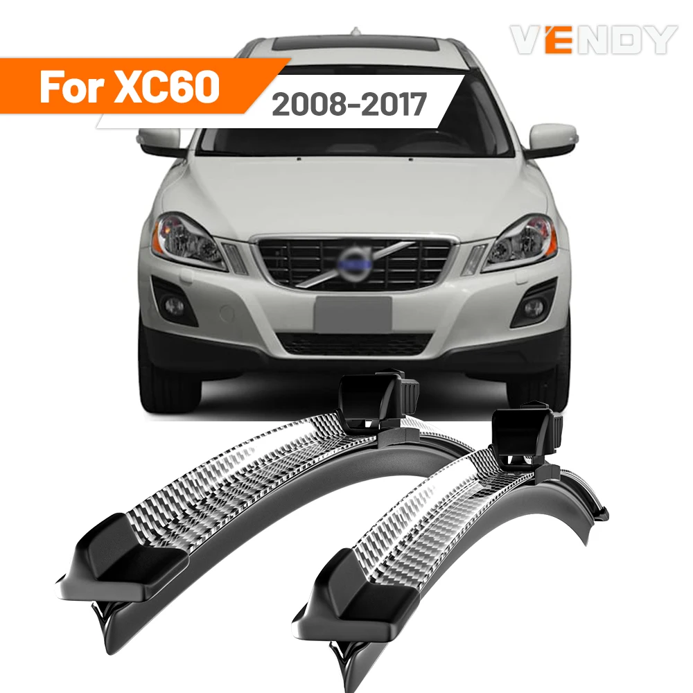 Für Volvo XC60 2008-2017 2009 2010 2011 2012 2013 2014 2015 2 stücke Frontscheibe Wischer Klingen Scheibenwischer Carbon Faser
