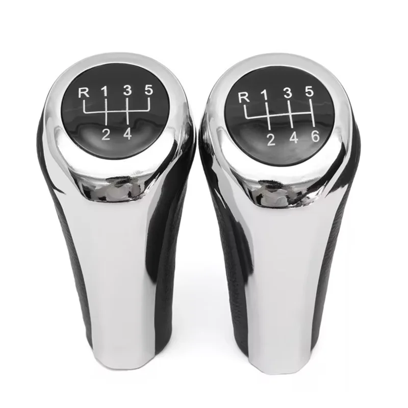 Chromed Gear Shift Knob For BMW 1 3 5 6 Series E30 E36 E39 E46 X5 E53 E60 E63 X3 E83 X1 E84 E90 E91 Pen Arm Head Ball Gearknob