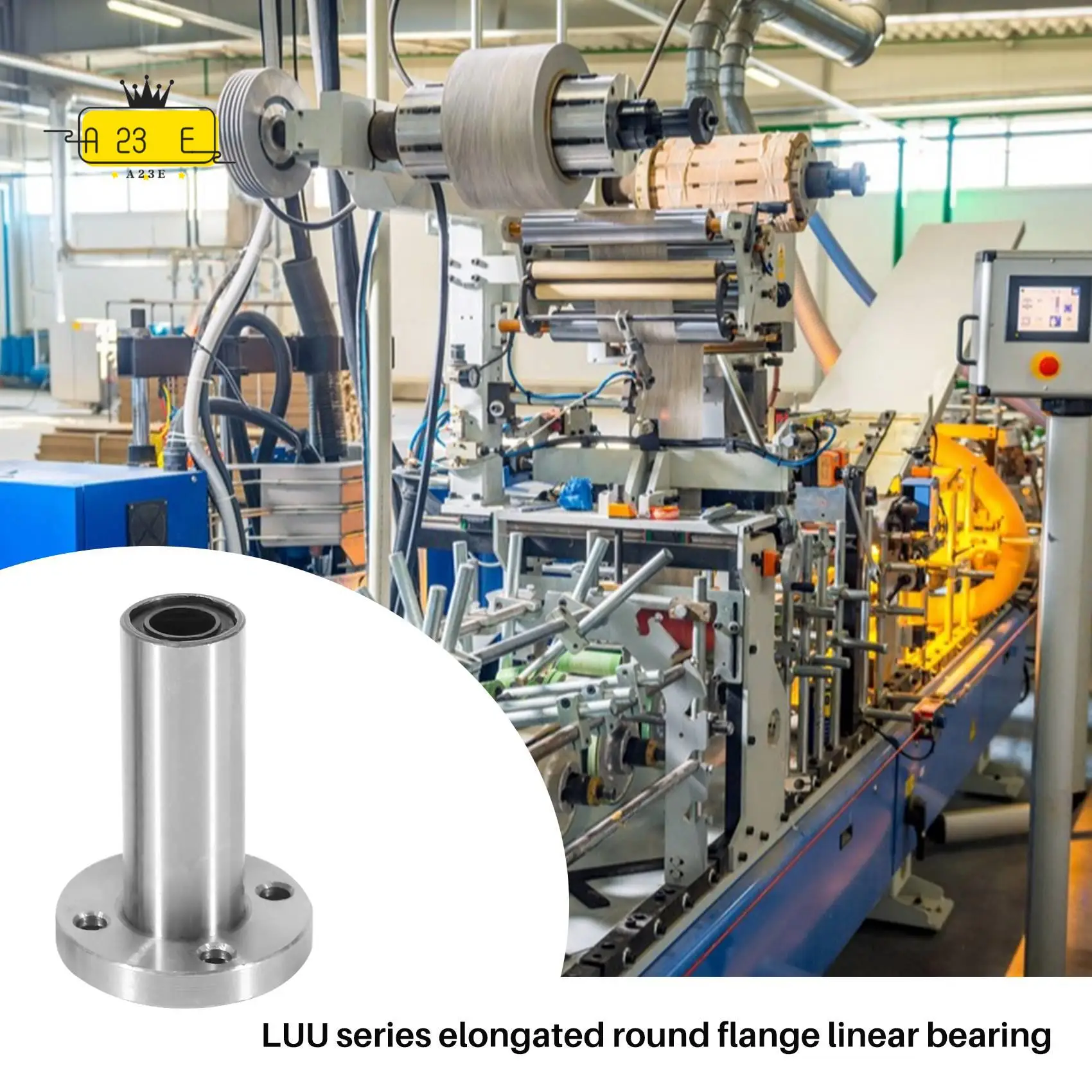 

A23E-4PCS 8 мм LMF8LUU длинный тип круглая фланцевая муфта подшипник линейного движения, детали с ЧПУ направляются