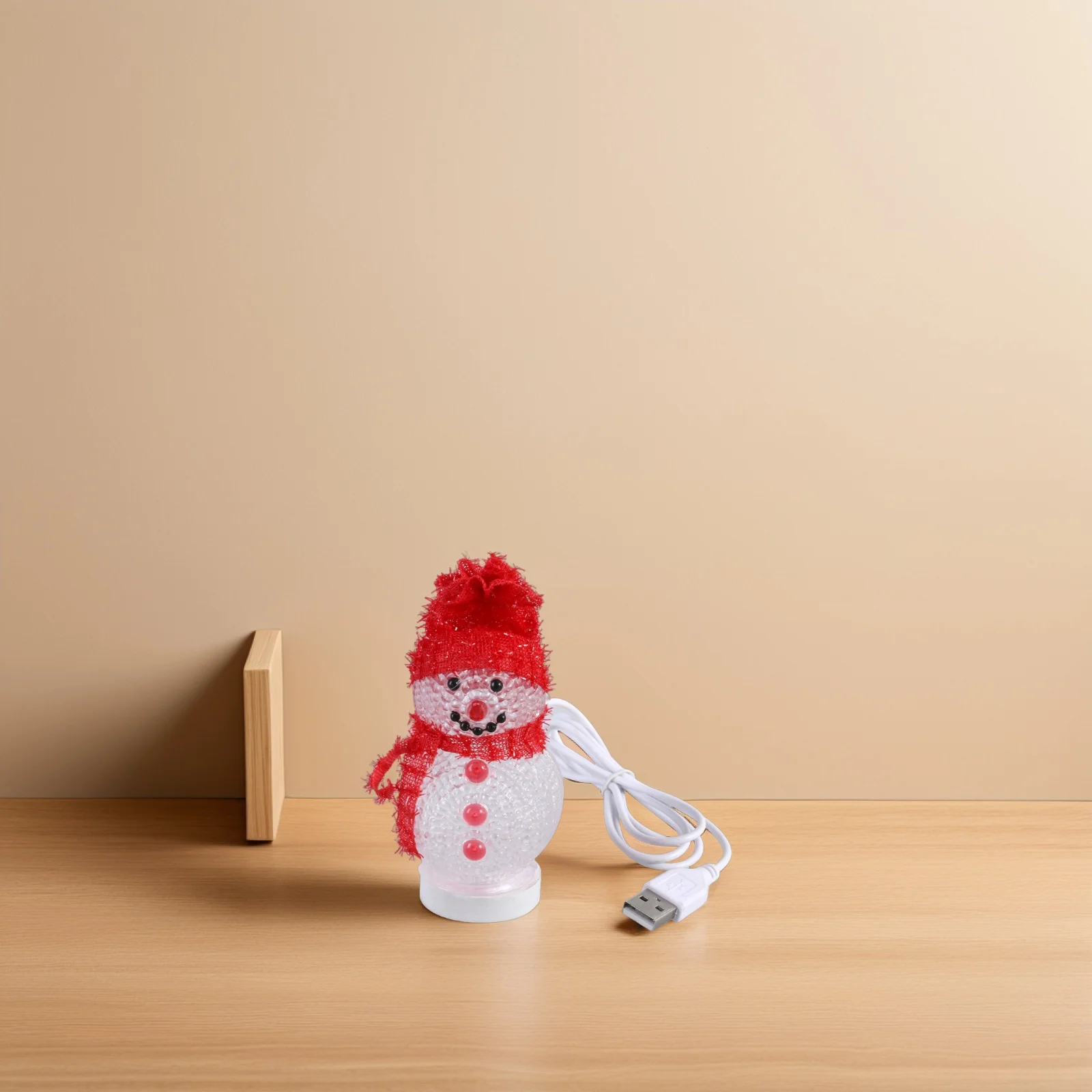 

Glowing Snowman LED Red Desk Baby Room Christmas Gifts Bed Usb Led Light Lamp Childrens Night Light Bed Lamp