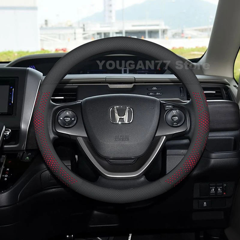 

Кожаный чехол на руль автомобиля для Honda Freed GB3 GB4 2008-2025, ультратонкий автомобильный руль Honda Freed, аксессуары 2024