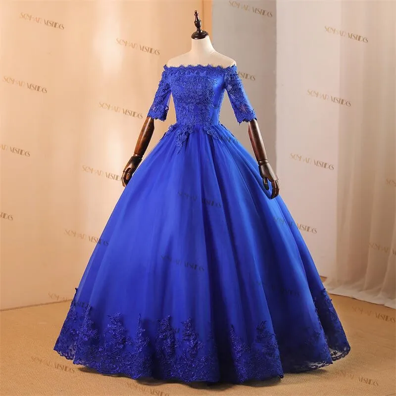 2024 Autumn New Sonhar Vestidos Off Shoulder Party Dress Elegant Quinceanera Dresses Classic Evening Prom Ball Gown Plus Size