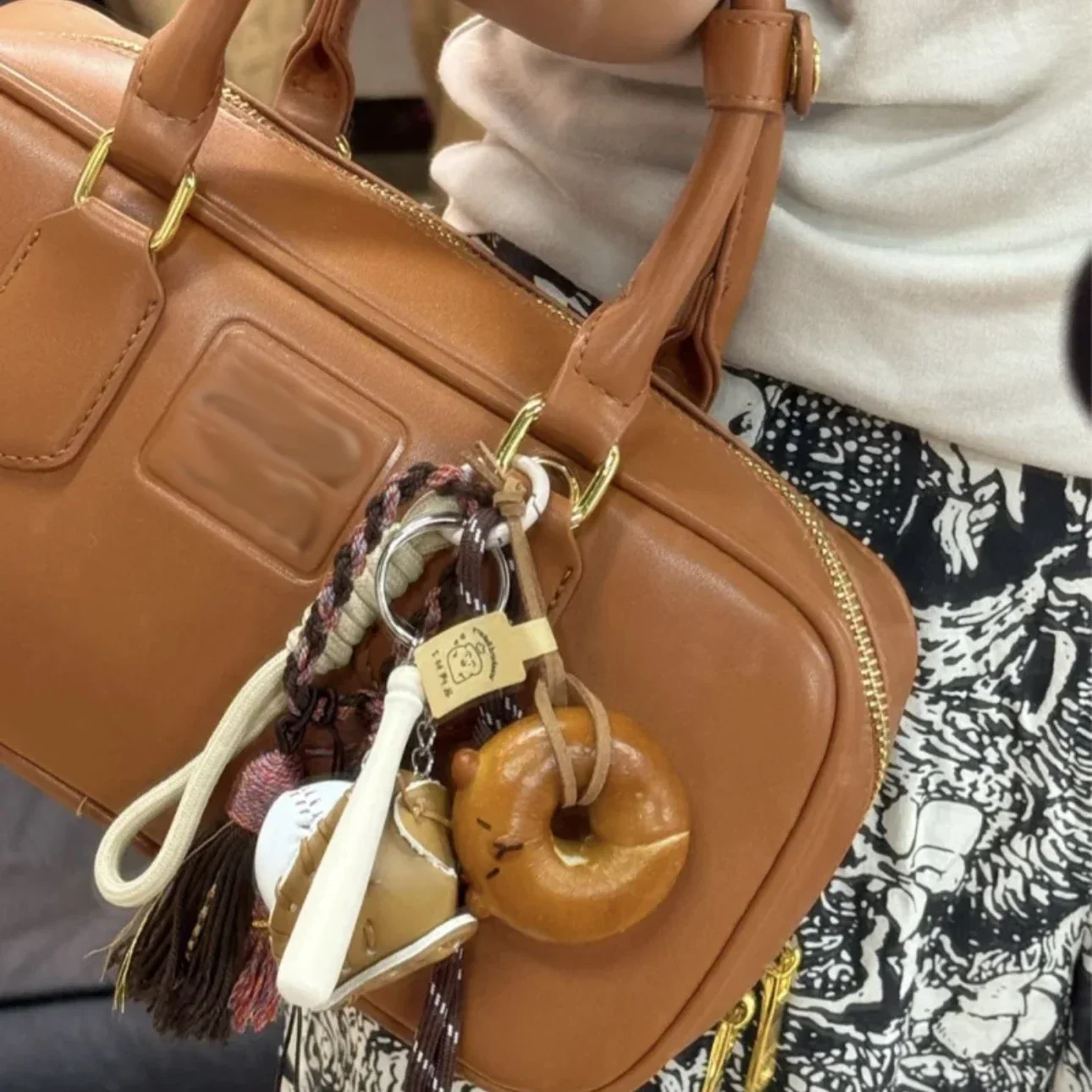 

Stylish Alkaline Water Small Bread Weaving Rope Pendant Bag Decoration Pendant Keychain Bag Parts & Accessories