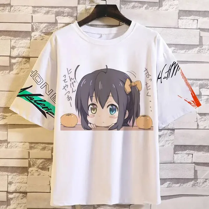 Chuunibyou Also Needs To Fall In Love Little Bird Tour Rikka Merchandise Short Sleeve T-Shirt Loose Summer Clothing Anime Ga