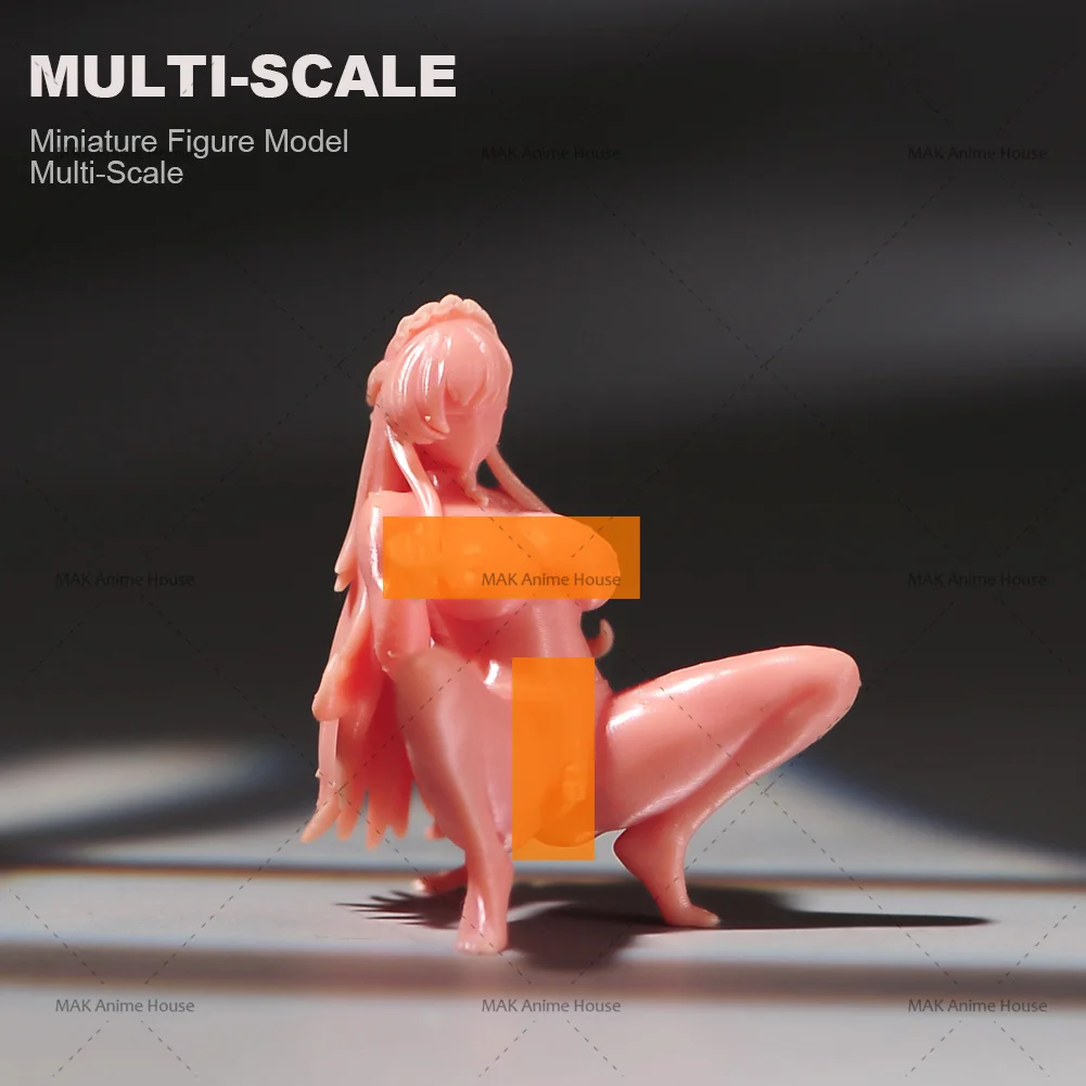 3D Print Miniature 1/87 1/64 1/43 1/24 Slave Girl Figure Diorama Model Doll DIY Creative Photography Scene Props Toys